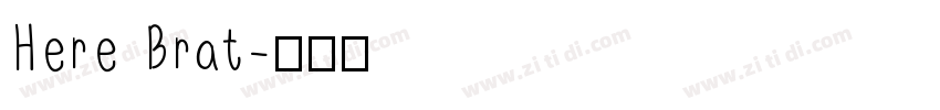 Here Brat字体转换